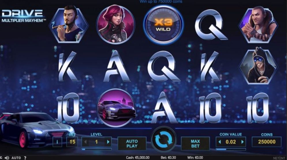 Игровой автомат «Drive» (Драйв) в казино Вулкан Платинум